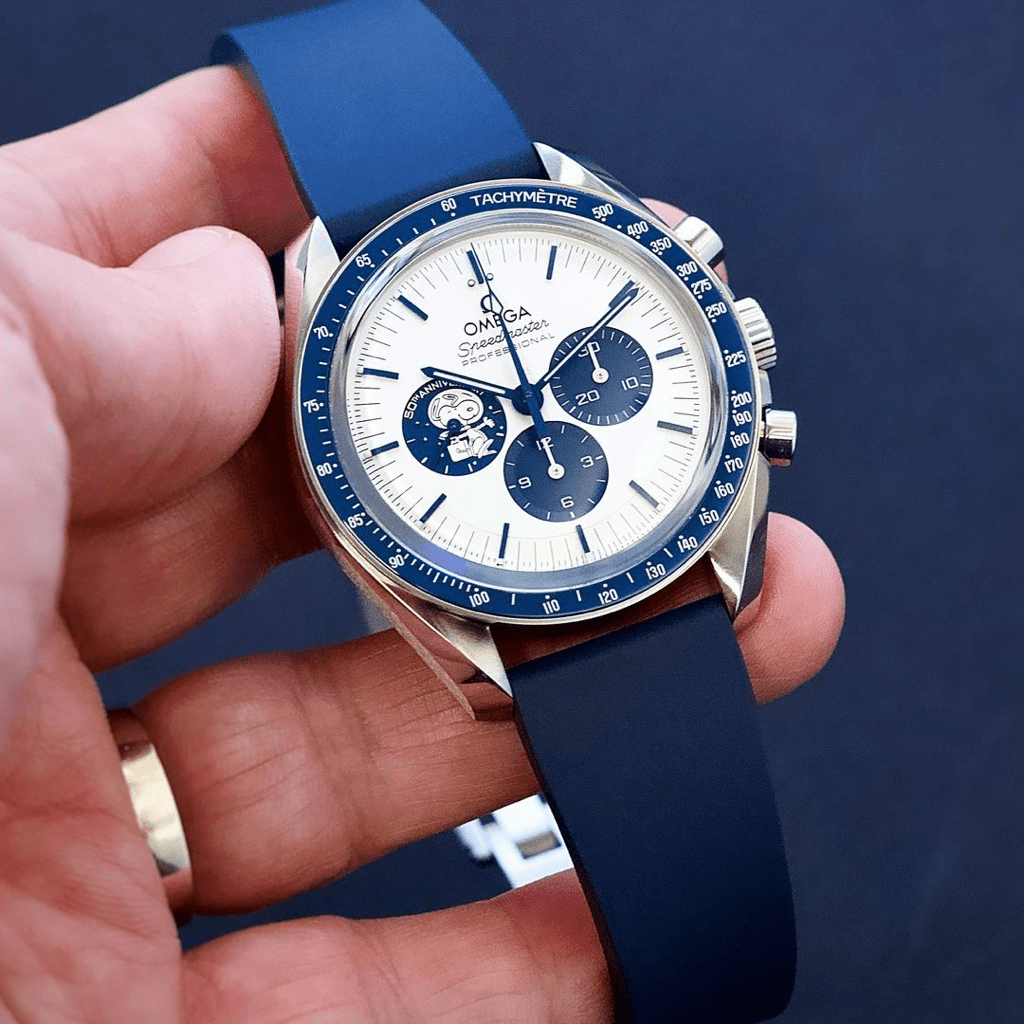 Navy Blue 20mm Universal Rubber Strap | Tempomat Madrid