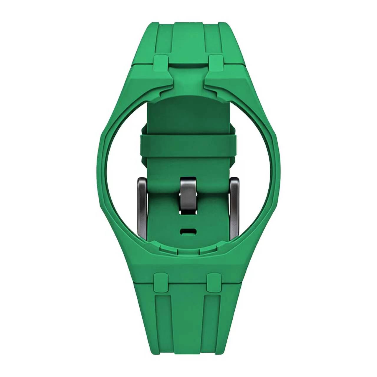 Rubber strap & Case for the Swatch x AP Royal Pop Green Eight