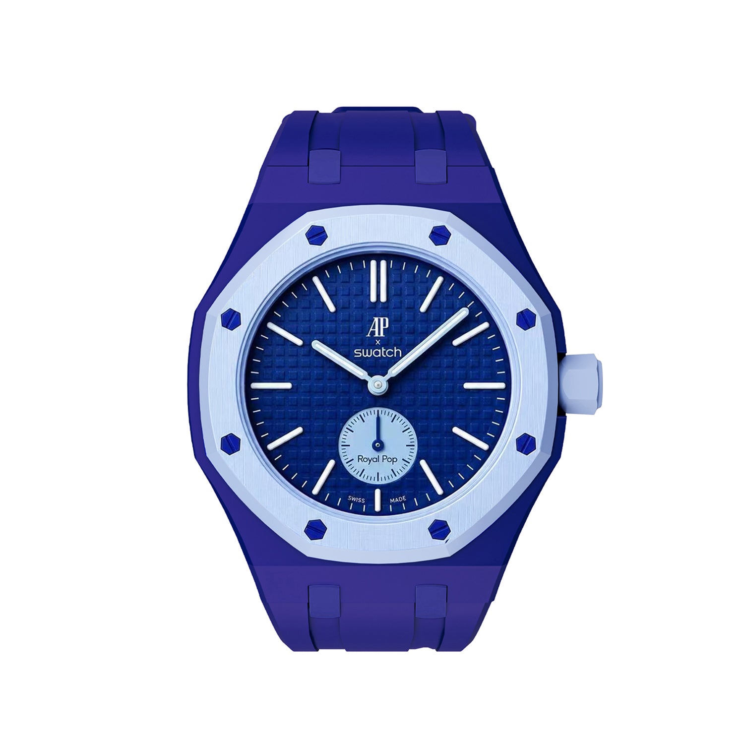 Rubber strap & Case for the Swatch x AP Royal Pop Lan Ba