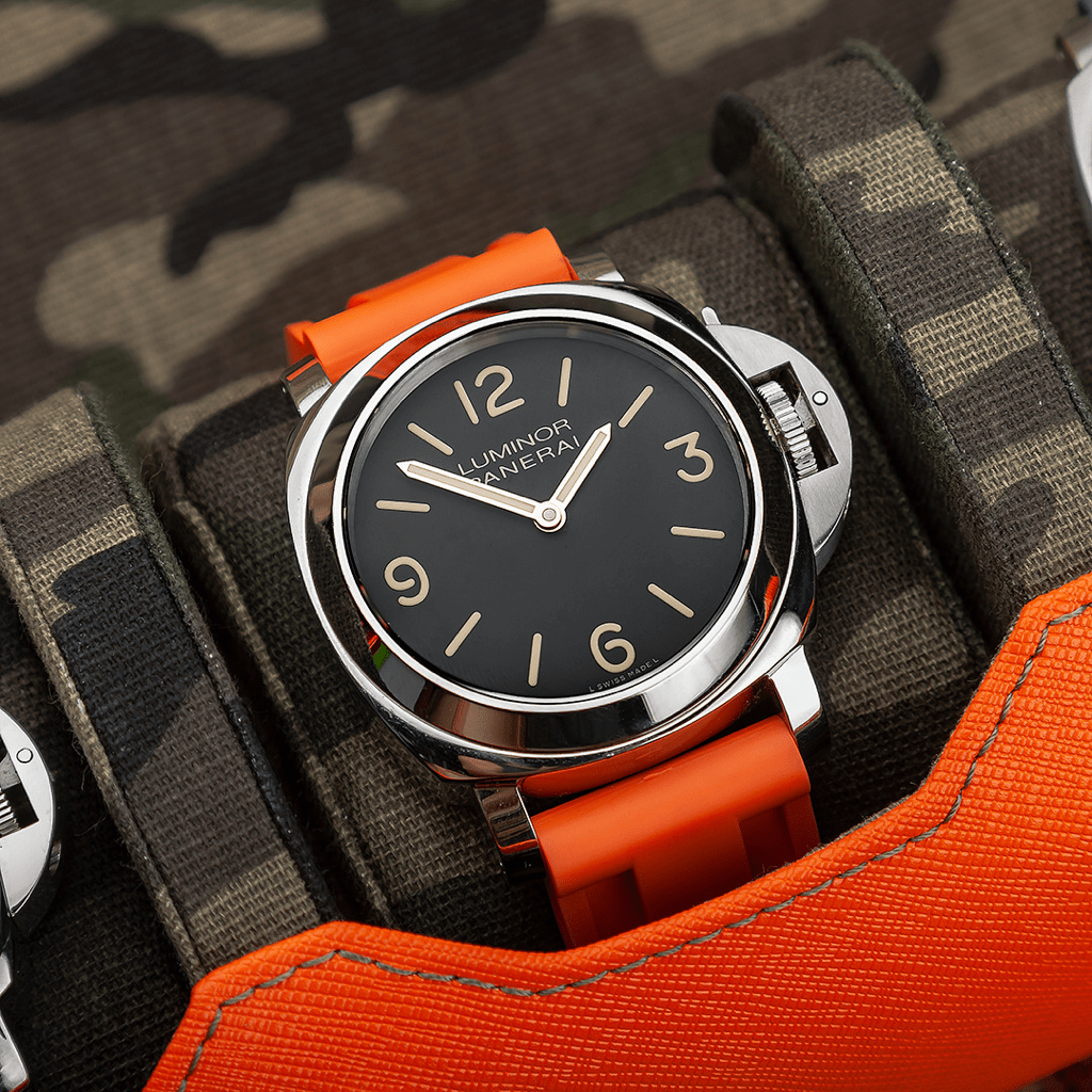 BDNJN Cinturino in gomma naturale da 26mm 24mm adatto per Panerai PAM cinturino per orologio in silicone rosso blu impermeabile strumenti per BDNJN Cinturino in gomma naturale da 26mm 24mm adatto per Panerai PAM cinturino per orologio in silicone rosso blu impermeabile strumenti per