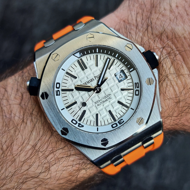 Audemars piguet outlet orange strap