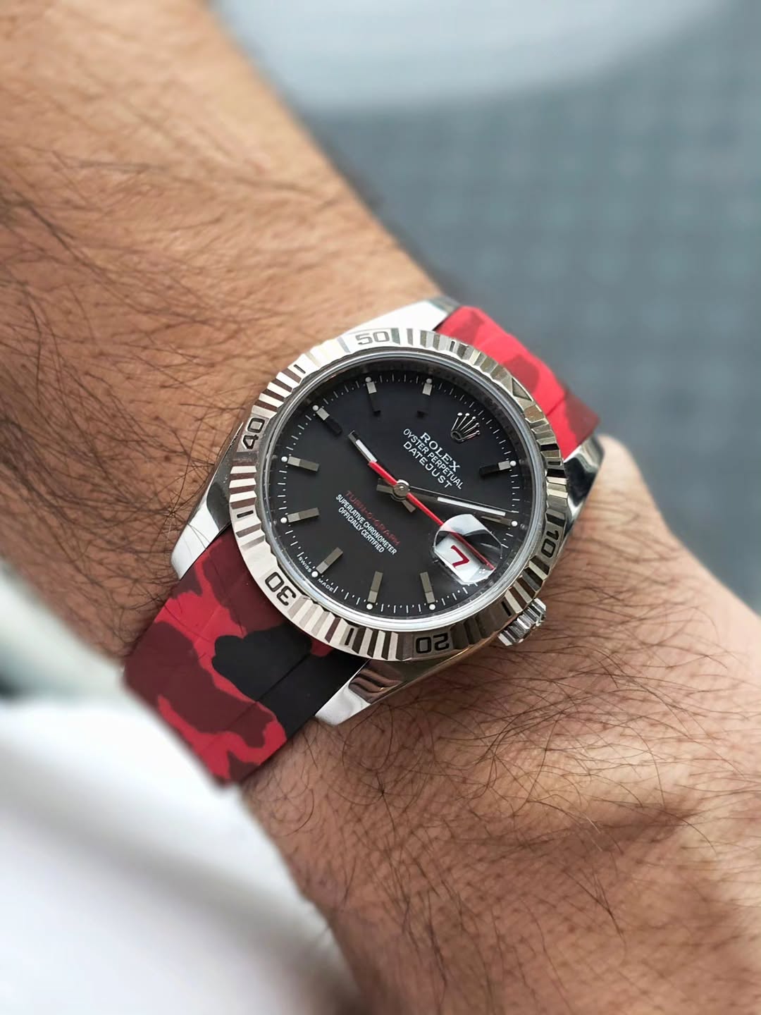 FKM Vulcanized Rubber Straps for Rolex Deployant Buckle | Tempomat
