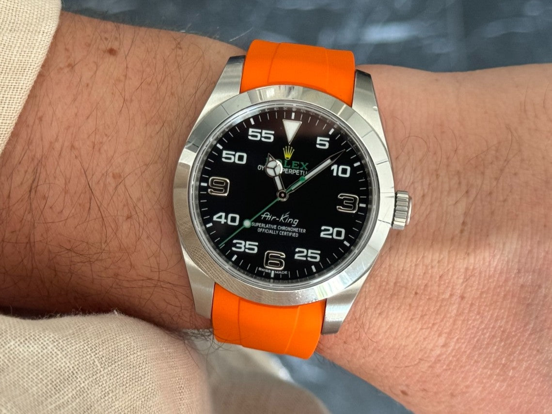 FKM Vulcanized Rubber Straps for Rolex Deployant Buckle | Tempomat