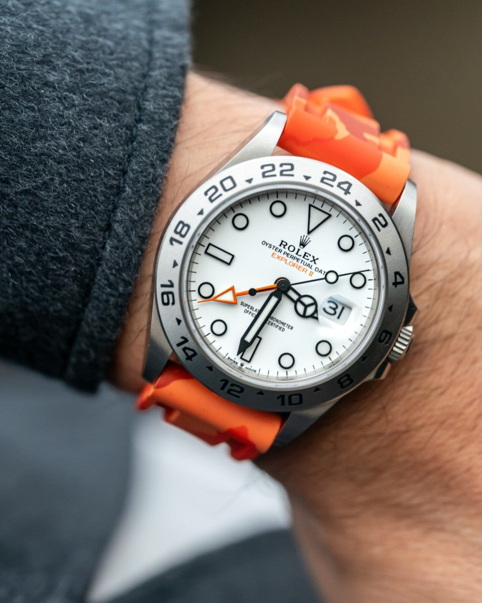 サブリマージュ　レクストレ　デュオ　サンプル Rolex Explorer II Rubber Straps - All Lug Widths | Tempomat Madrid