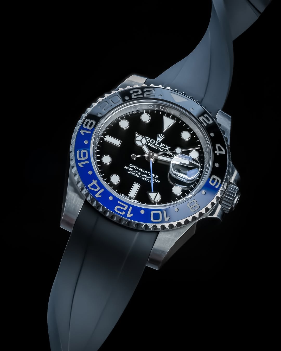 FKM Vulcanized Rubber Straps for Rolex Deployant Buckle | Tempomat