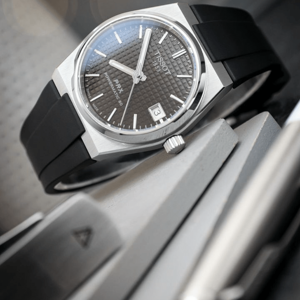 Correa de caucho negra para Tissot PRX - Tempomat Madrid