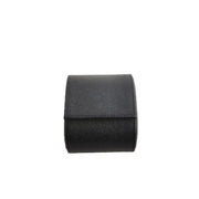 Rollo de reloj de piel saffiano negra