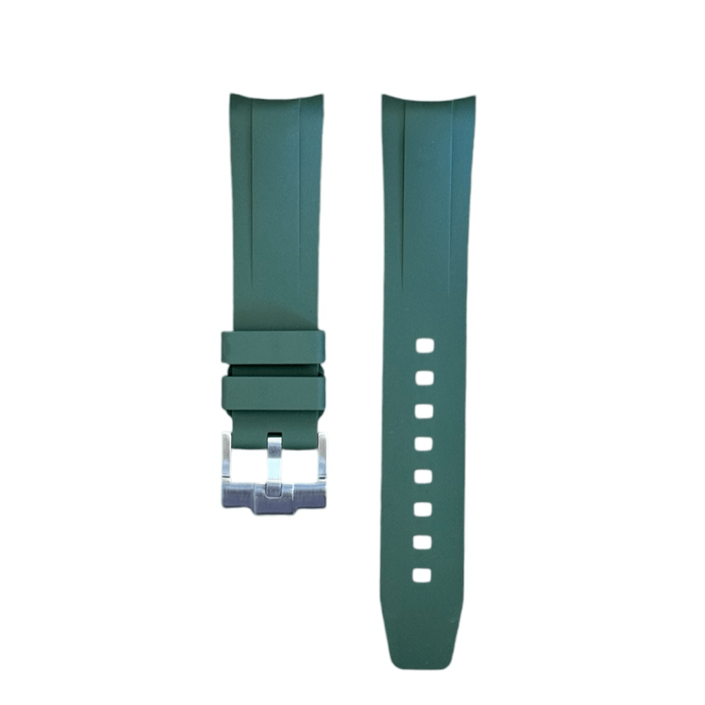 Green FKM Rubber strap for Tudor Black Bay 58 - Tempomat Madrid