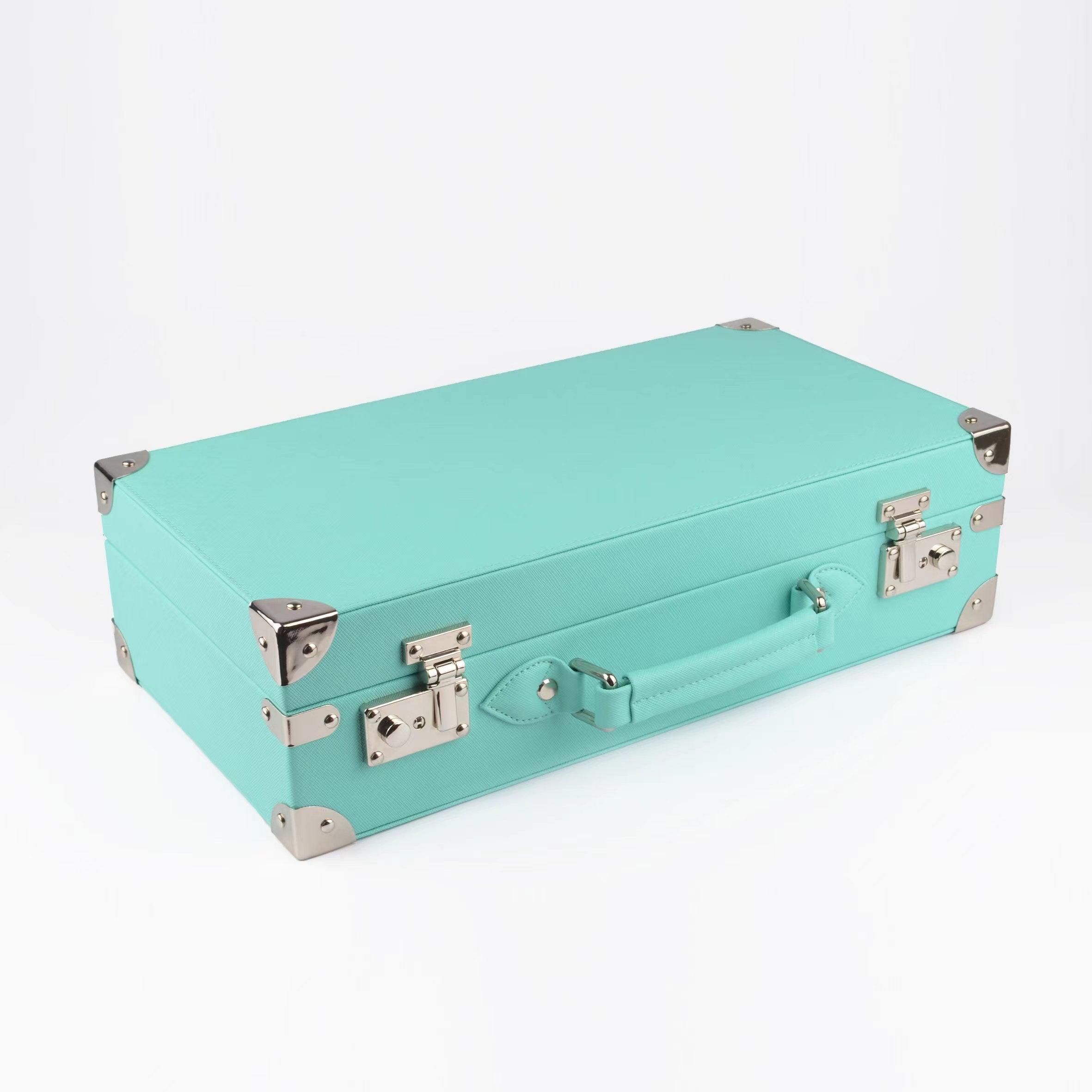 Tiffany Blue Saffiano Leather Collector Watch Box | Tempomat Madrid