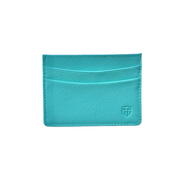 Sky Blue Saffiano Card Holder