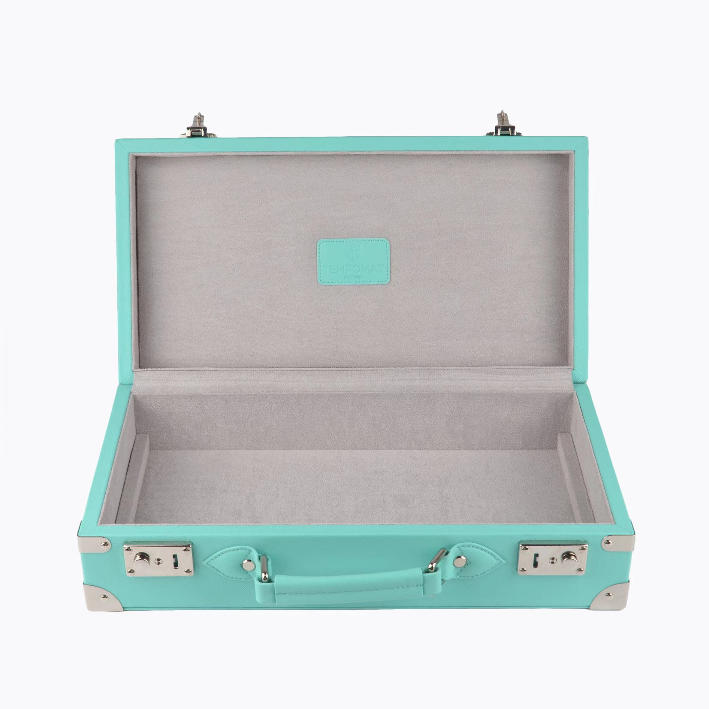 Tiffany Blue Saffiano Leather Collector Watch Box | Tempomat Madrid