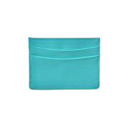 Sky Blue Saffiano Card Holder