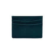 British Green Saffiano Card Holder