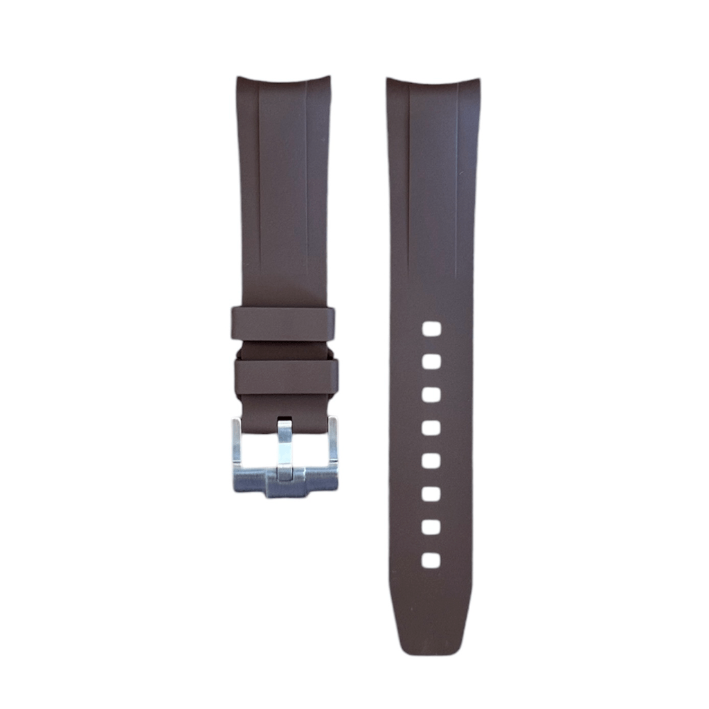 Brown FKM Rubber strap for Tudor Black Bay 58 - Tempomat Madrid