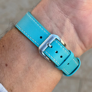 Sky Blue Leather Strap