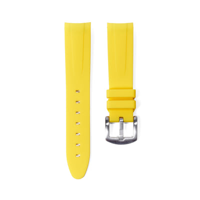 Tempomat Madrid, 21mm Yellow rubber strap for rolex, 21mm rubber strap for omega
