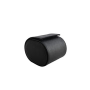 Rollo de reloj de piel saffiano negra