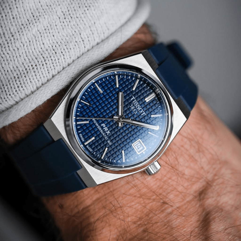 Correa de caucho azul para Tissot PRX - Tempomat Madrid