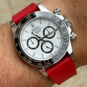 Red 20mm Universal Rubber Strap