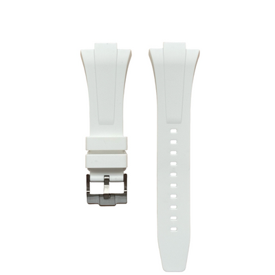 Tissot prx 35mm, prx 40mm rubber strap, white 