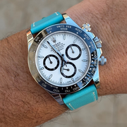 Sky Blue Leather Strap