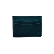 British Green Saffiano Card Holder