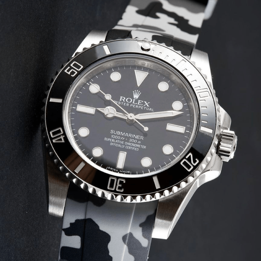 Correa de caucho curva 20mm Gris Camo - Tempomat Madrid