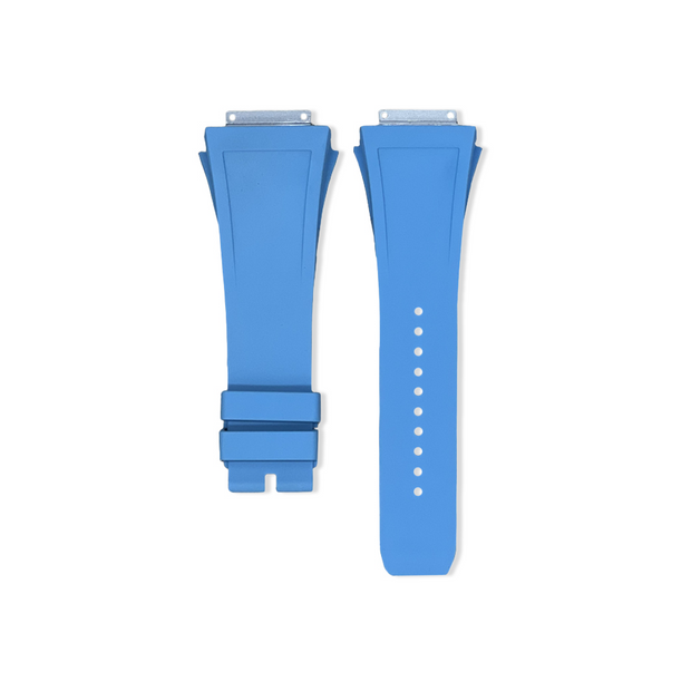Richard Mille rubber straps, RM11, Miami Blue FKM Vulcanized rubber