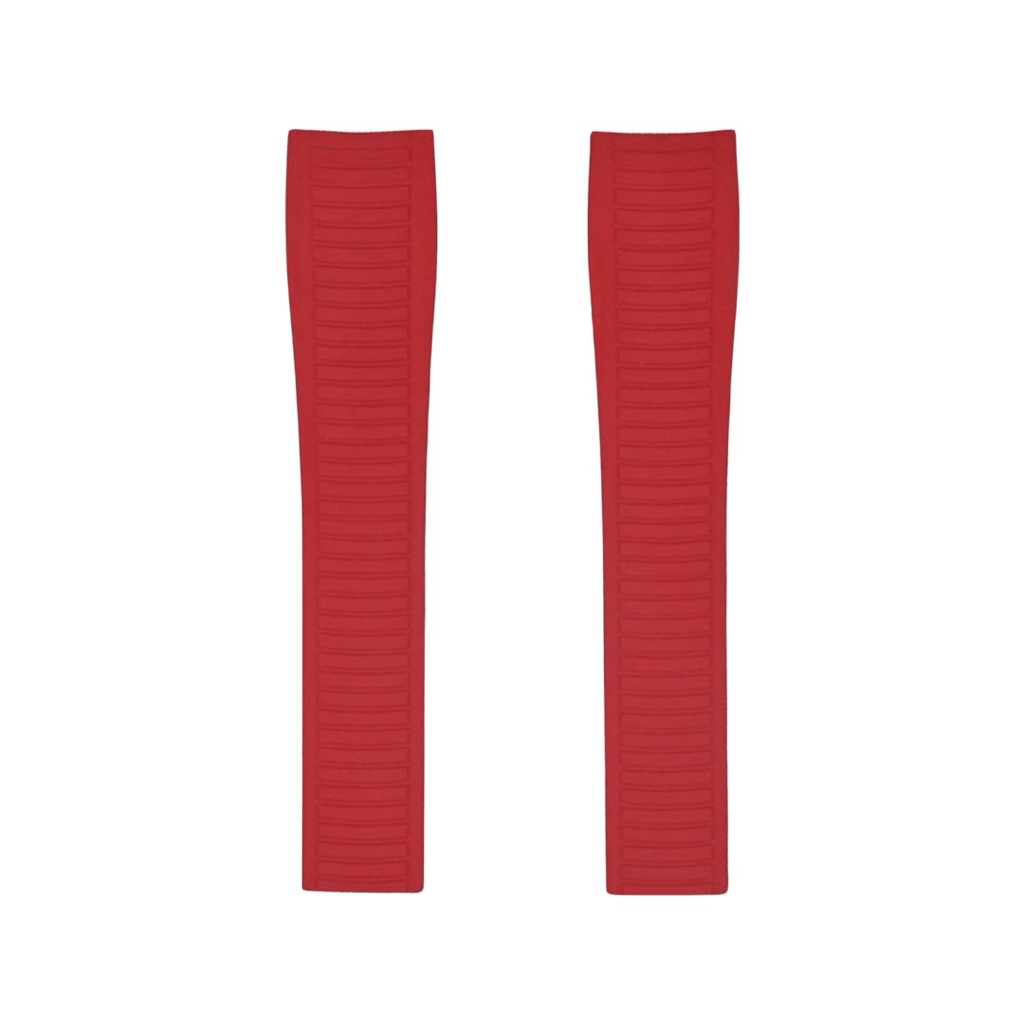 FKM Vulcanized Red Rubber Strap for Patek Aquanaut - Tempomat Madrid