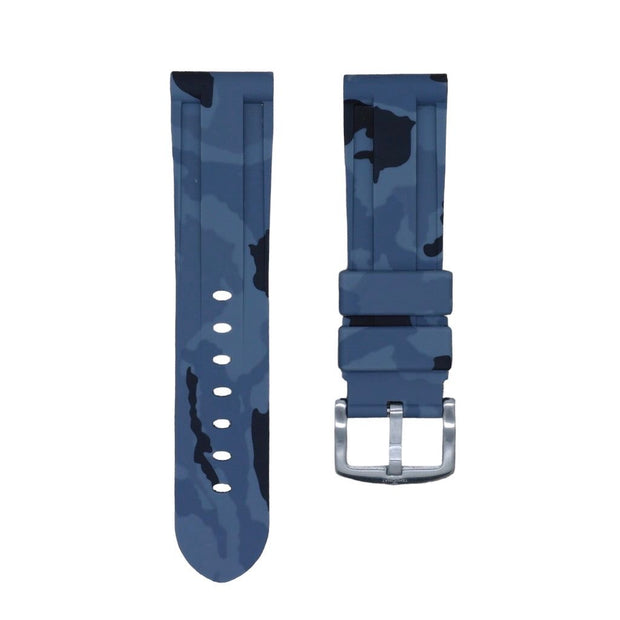 Tempomat Madrid, Grey Camouflage Rubber Strap for Panerai, Seiko, Breitling, Tag Heuer, Tudor, Universal 22mm
