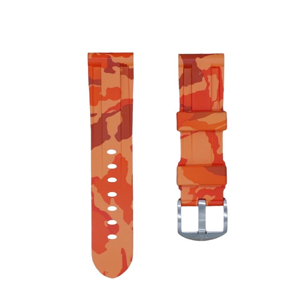 Orange Camo Rubber Strap - iwatch - Tempomat Madrid