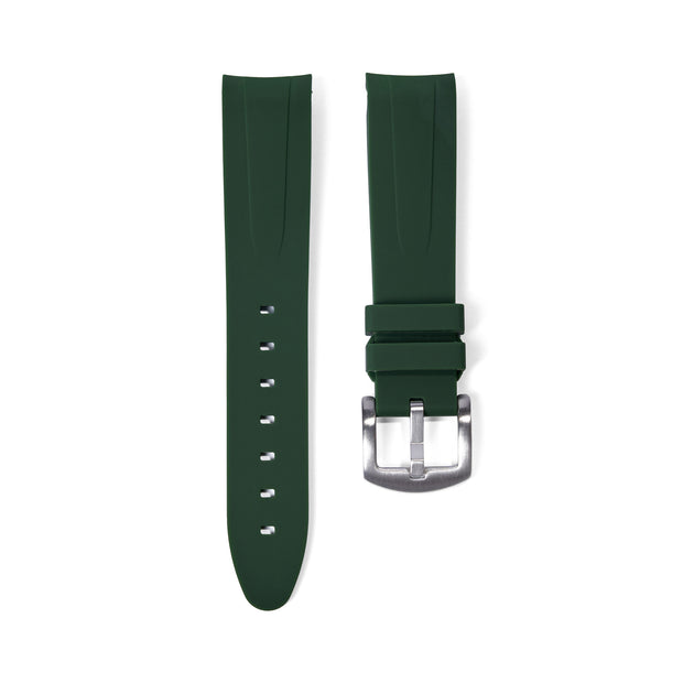 Tempomat Madrid, 21mm FKM Vulcanized Green rubber strap for rolex, 21mm FKM Vulcanized rubber strap for dajejust & oyster perpetual