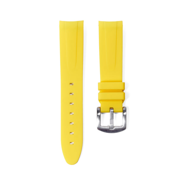 Tempomat Madrid, 21mm FKM Vulcanized Yellow rubber strap for rolex, 21mm FKM Vulcanized rubber strap for omega