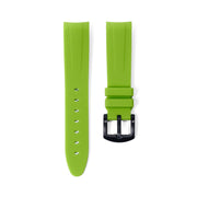 Tempomat Madrid, 20mm Lime Green rubber strap for rolex, 20mm rubber strap for omega