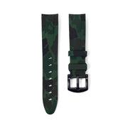 Tempomat Madrid, 20mm Green camo rubber strap for rolex, 20mm rubber strap for omega