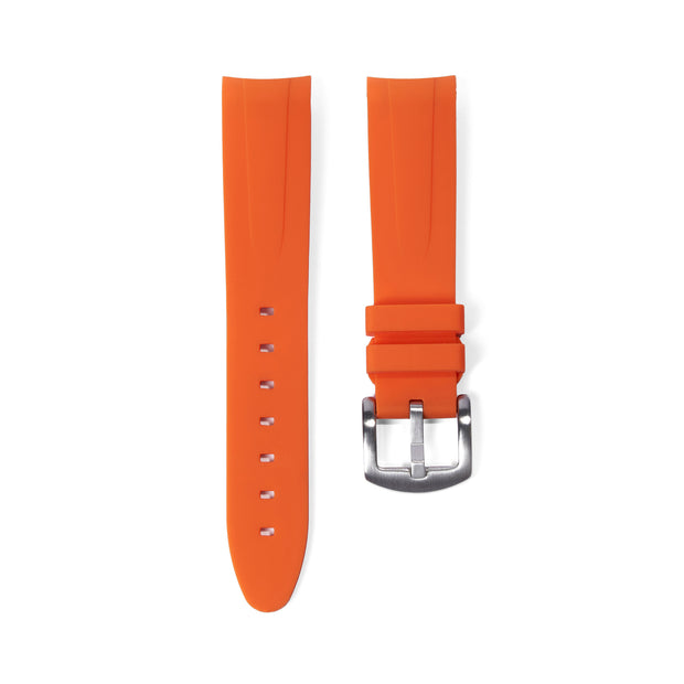 Tempomat Madrid, 20mm orange rubber strap for rolex, 20mm rubber strap for omega