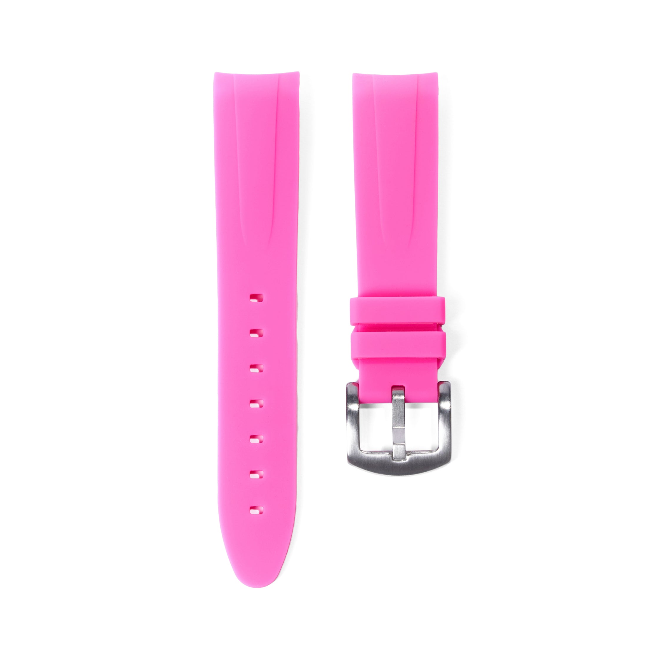 Pink Rubber Strap for Rolex and Omega 20mm | Tempomat Madrid