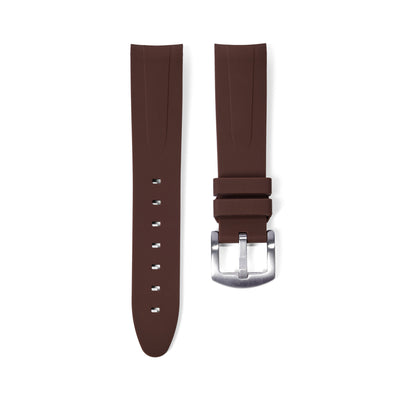 Tempomat Madrid, 20mm Brown rubber strap for rolex, 20mm rubber strap for omega