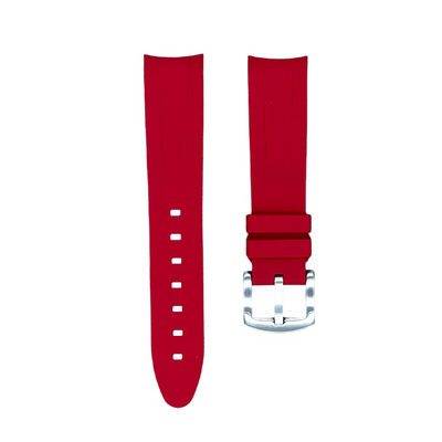 Tempomat Madrid, 20mm Red Wine rubber strap for rolex, 20mm rubber strap for omega
