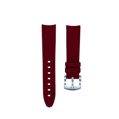 Tempomat Madrid, 20mm Red Bordeaux rubber strap for rolex, 20mm rubber strap for omega