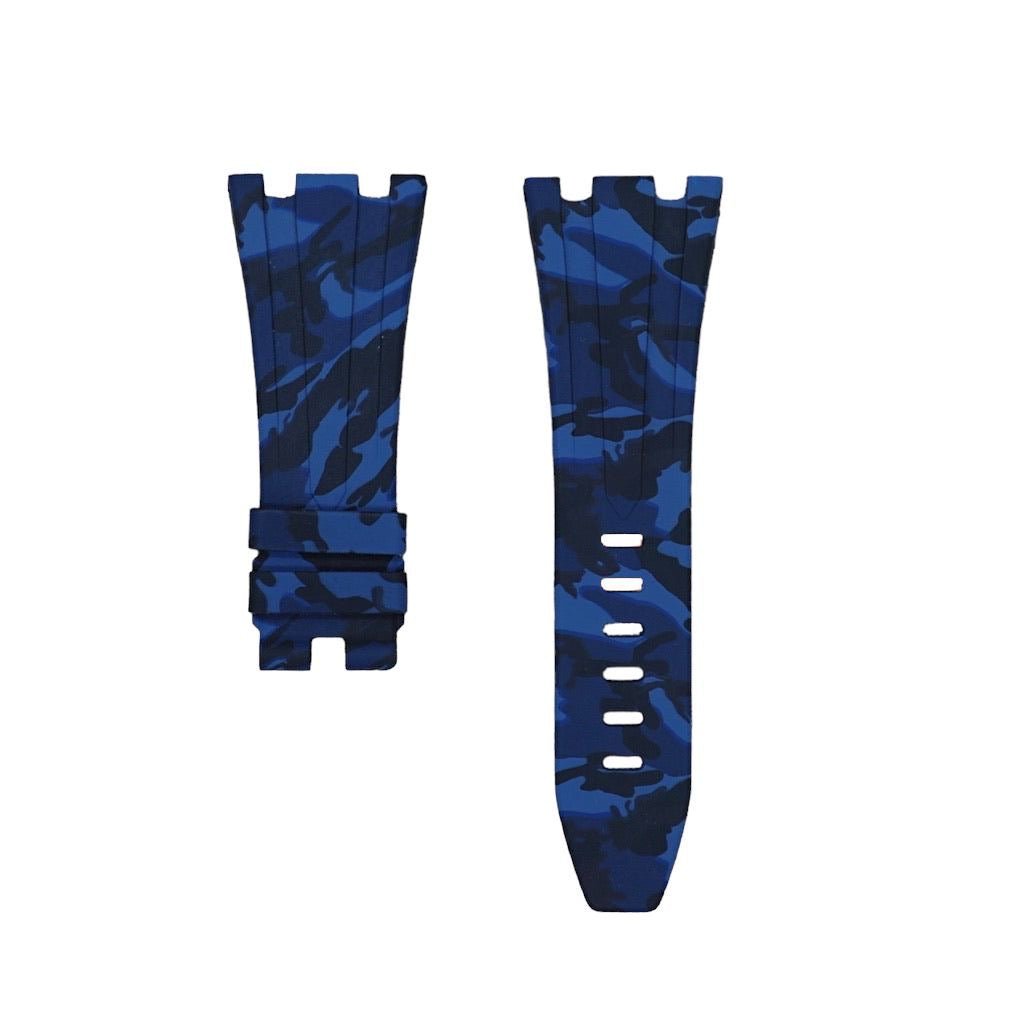 Blue Camo Rubber Strap for AP 42mm - Tempomat Madrid