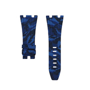 Tempomat Madrid, Blue Camouflage Rubber Strap for Audemars Piguet, royal oak offshore 42mm