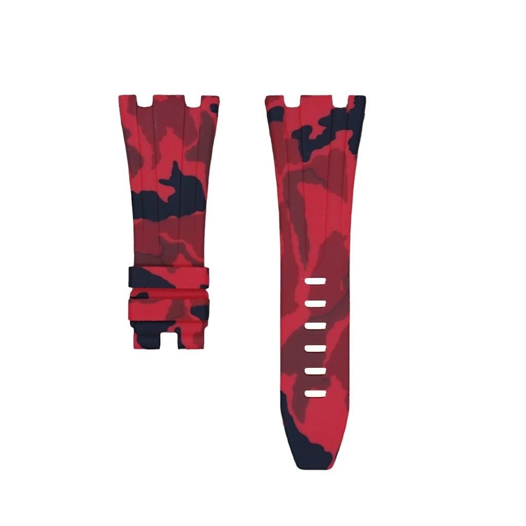 Red Camo Rubber Strap for AP 42mm - Tempomat Madrid