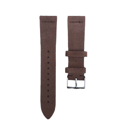 Tempomat Madrid, Dark Brown suede Leather Strap for Rolex & Omega, 20mm universal fit