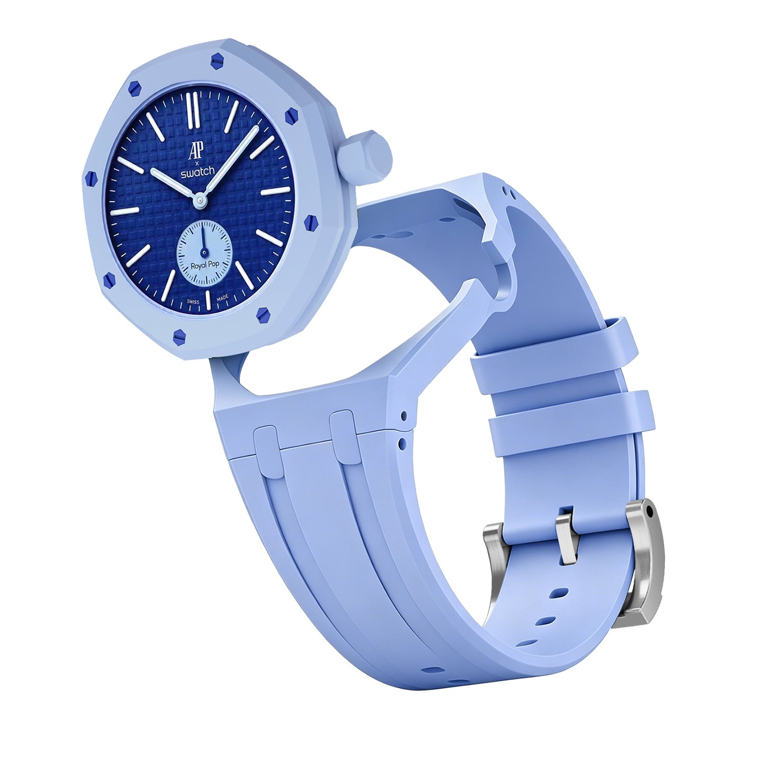 Rubber strap & Case for the Swatch x AP Royal Pop Lan Ba
