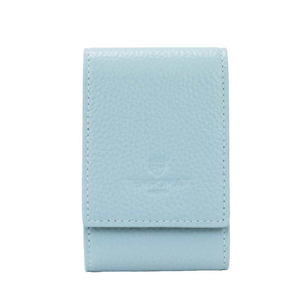 Blue Leather Pouch