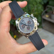 Black FKM Rubber Strap for Daytona Oysterlex®