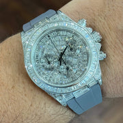 Grey FKM Rubber Strap for Daytona Oysterlex®