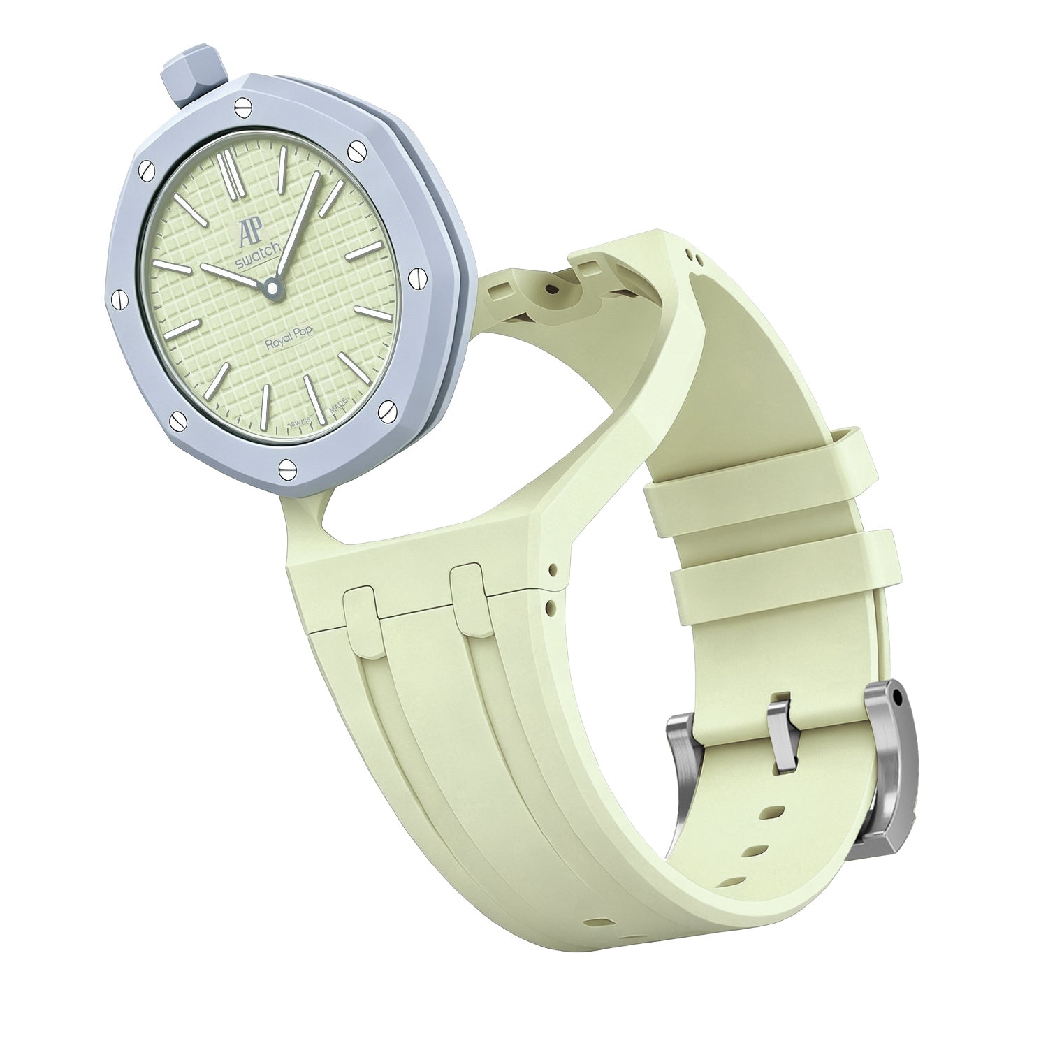 Rubber strap & Case for the Swatch x AP Royal Pop Blaue Acht