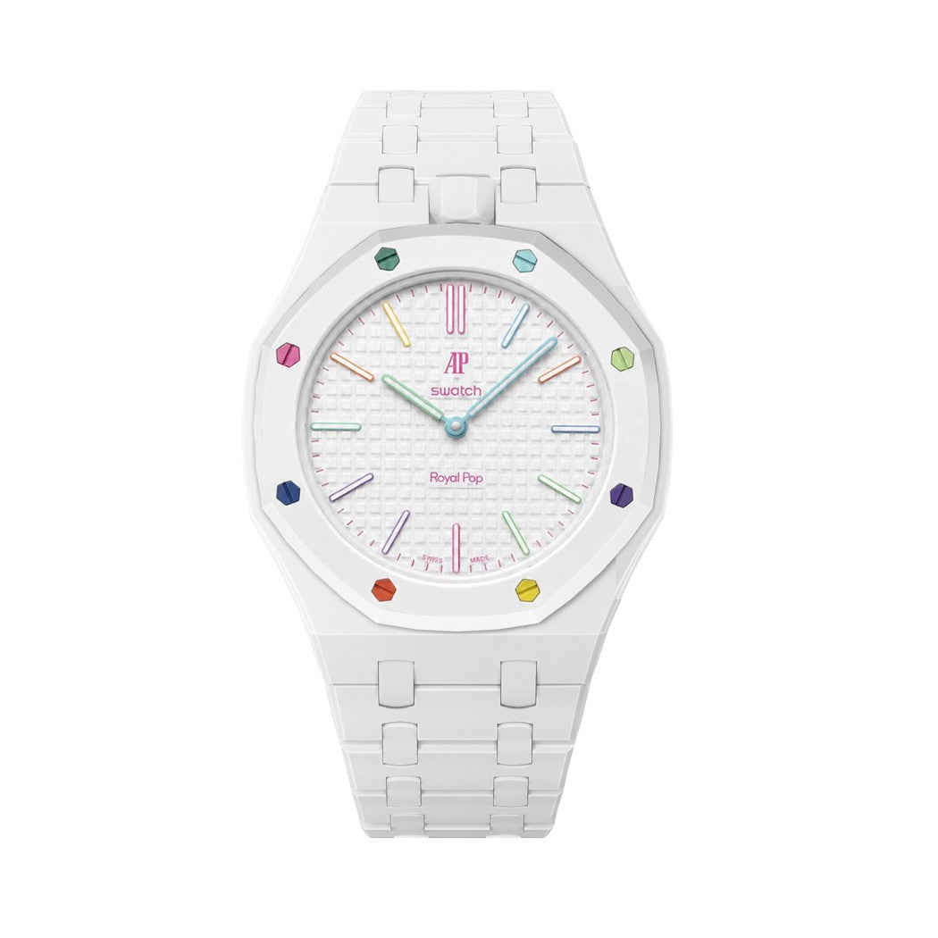 FIR Bracelet ホワイト Bioceramic Bracelet for the Swatch x AP Royal Pop Huit Blanc